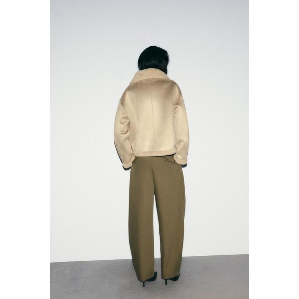 ZARA BALLOON TROUSERS WITH PLEATS - Picture 4 of 7